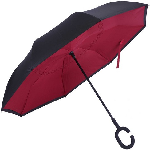 Umbrella closing clearance upwards