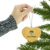Cal Poly Primary Logo Heart Love Wood Christmas Tree Holiday Ornament - 3 of 3
