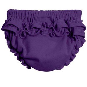 City Threads USA-Made Girls Soft Cotton Ruffle Diaper Cover - 1 of 3