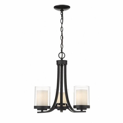 Z-Lite Willow 3 - Light Chandelier in  Matte Black