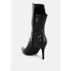 Kultrus Croco Stiletto Heel Mid-Calf Boots - image 3 of 4