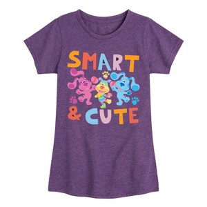 Girls' - Blue's Clues & You! - Smart & Cute Fitted Short Sleeve Graphic T-Shirt - 1 of 4