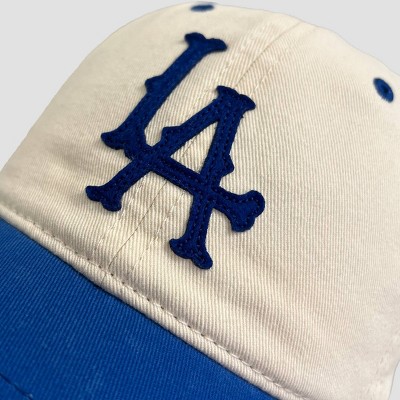 Men's Two Tone LA Baseball Hat - Cream/Navy Blue - image 4