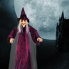 Slickblue Life Size 71in Halloween Hanging Witch, Talking Animated Decor with Lights and Creepy Sounds - 4 of 4
