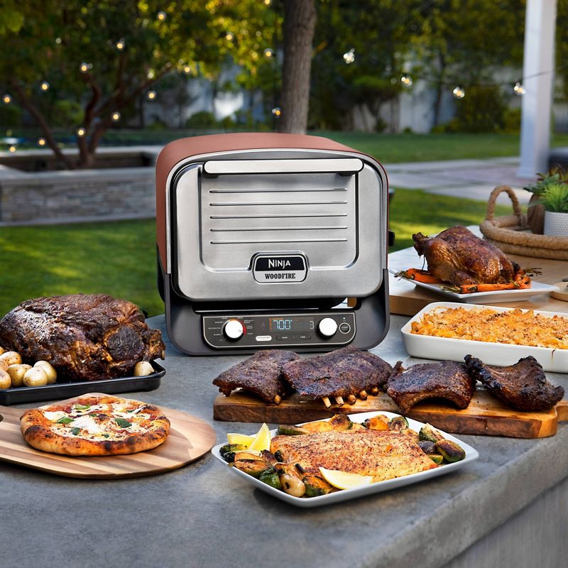 Ninja Woodfire Pizza Oven, 8-in-1 Outdoor Oven, 5 Pizza Settings, Smoker, Ninja Woodfire Technology, Electric - OO101, 5 of 13