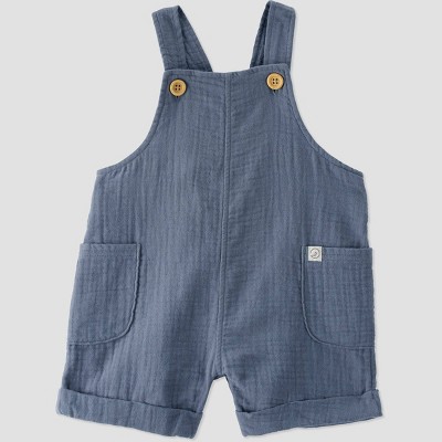 Little Planet By Carter's Organic Baby Gauze Shortalls - 6m : Target