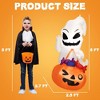 Presence 5FT Halloween Inflatable Decor - Ghost Holding Trick Or Treat Bag - 2 of 4