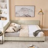 Sapphtopaz Daybed Bed Frame with Tufted Upholstered Sofa Bed with Armrests and Wood Slats Support Beds for Apartment, Bedroom - 2 of 4