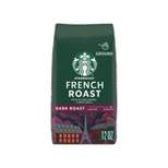 Starbucks Dark Roast Ground Coffee — French Roast — 100% Arabica — 1 bag (12 oz.)