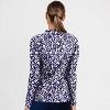 Calypsa Women's Half-Zip Long Sleeve Rash Guard UPF 50+ Nora Swim Top - 2 of 3
