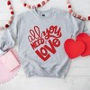Simply Sage Market All You Need Is Love Sweatshirt - L - Graphite - 2 of 4