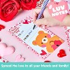 Joyfy 28 Pack Valentine's Day Mini Plush Animal Keychain Set with Gift Cards, Cute Stuffed Toys for Valentines Party Favors School Exchange Prizes - 3 of 4