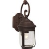 Minka Lavery Rustic Outdoor Wall Light Fixture Roman Bronze 16 3/4" Seedy Glass for Post Exterior Deck Porch Yard - image 3 of 4