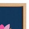 23" x 33" Sylvie Mid-Century Modern Magnolias Framed Canvas Natural - Kate & Laurel All Things Decor - 3 of 4