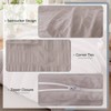 Light Grey King Duvet Cover Set, Set of 3 with Zipper and Ties, 104x90+ 2x20x36 - 3 of 4