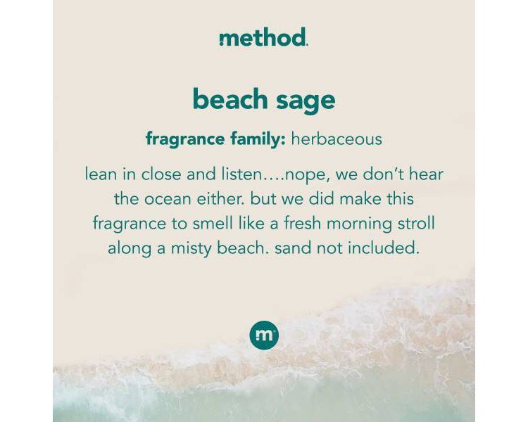 Method Beach Sage HE Concentrated Liquid Laundry Detergent 66 Loads - 53.5 fl oz: Dermatologist Tested, Ammonia-Free, Aluminum-Free, Phosphate-Free, 6 of 6