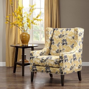 CAVINAS Polyester Accent Chair with High Backrest and Birch Legs,Modern Upholstered Living Room Chairs,Reading Chairs for Living Room - 1 of 4