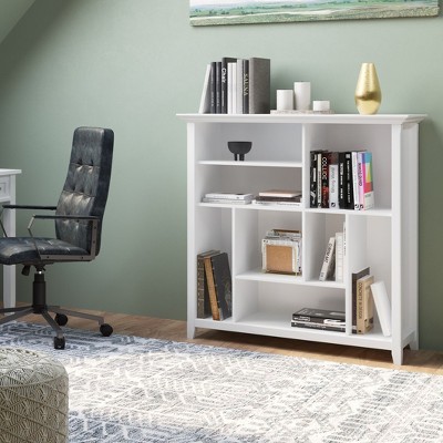 NicBex Bookcases for Living Room Modern 44" H 8 Multi Sized Cube Bookcase Storage Wood Bookshelves with Tapered Legs for Office Home