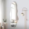 SpassWay 59"H/64"H/71"H Asymmetrical Accent Wall Mirror Novelty Full Length Mirror for Living Room Bedroom Entryway - 3 of 4