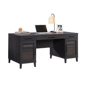 Sauder Tiffin Line Executive Desk Raven Oak - 1 of 4