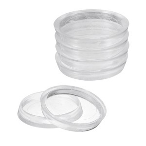Unique Bargains Plastic Wear Resistant Round Floors Furniture Caster Cups - 1 of 4