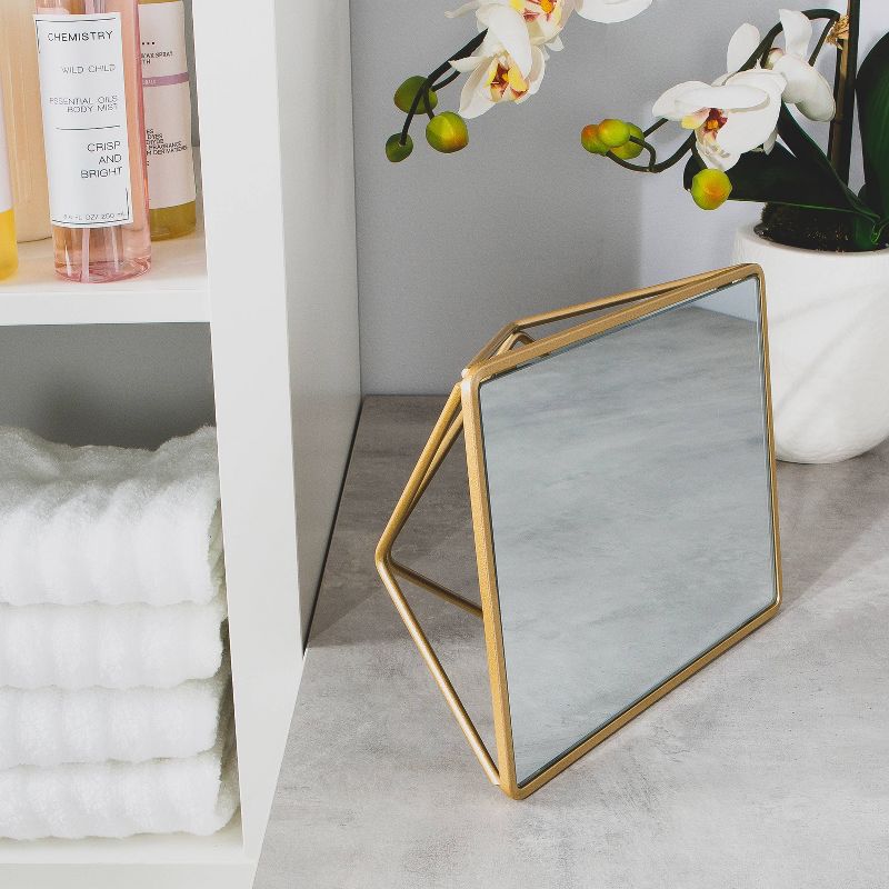 Bathroom Vanity Mirrors Gold - Home Details, 3 of 6