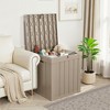 MAYEERTY 50 Gallon Large Capacity Outdoor Deck Box for Patio Furniture Cushions, Pillow with Wheels - 3 of 4