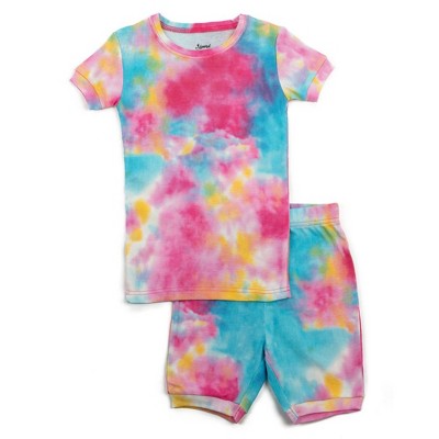 Tie dye girls pajamas hot sale