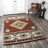 Alora Decor Ryder Southwest Medallion Rug Rust - 2 of 4
