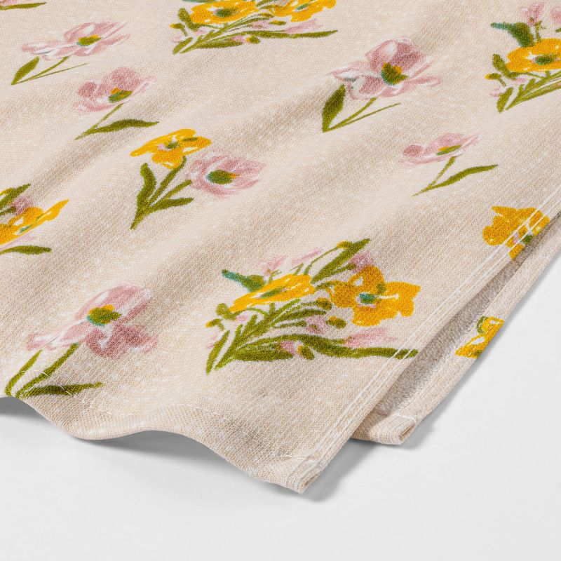 Spring Floral Hand Towel Cream - Threshold&#8482;, 4 of 5