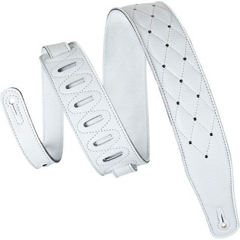 Levy's MG26DS 2.5'' White Garment Leather Guitar Strap - image 1 of 4