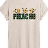 Women's - Pokémon - Plaid Pikachu Oversized Graphic T-Shirt - 2 of 4