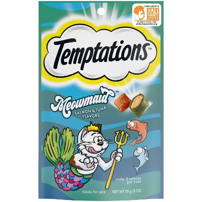 Photo 1 of [3 Pack] Temptations Meowmaid Salmon  Tuna Flavors Cat Treats - 3oz