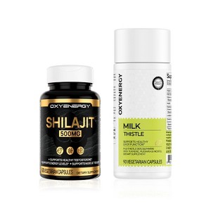 OXYENERGY Milk Thistle & Shilajit 500mg Bundle - 1 of 1