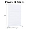 PexFix 72 in. x 47 in. Outdoor Metal Privacy Screen Garden Fence in Louver Pattern in White - 2 of 4