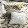 Faux Dalmation Tips Pillow - Milk/Chocolate - 20"X20" - Safavieh - 2 of 4
