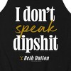 Men's - Yellowstone - Don't Speak Dipsh Graphic Tank Top - 2 of 4