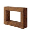 Coolmee 47 Inches Farmhouse Console Table, Wooden Entryway Console Table, Industrial Hallway Accent Table for Living Room, Entrance, Foyer - 4 of 4