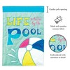 Magnolia Garden Life Better By Pool Beach Ball 13 x 18 Inch Polyester Garden Flag - 2 of 2