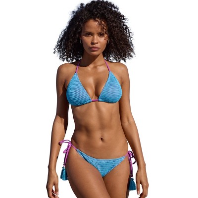 VENUS Womens Crochet Key West Bottom  -  XL, Aqua Orchid