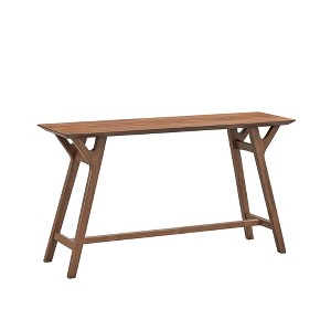 VYNXARIA Console Tables - 59in Walnut Entryway Table with Modern Design, Narrow Sofa Table for Hallway and Living Room - 1 of 4