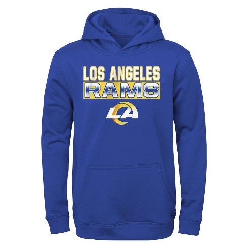 Nfl Los Angeles Rams Boys' Long Sleeve Performance Hooded Sweatshirt :  Target