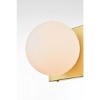Elegant Lighting Jaylin 1 light Brass and frosted white Bath Sconce - 3 of 4