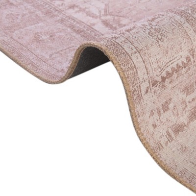 Ivory and Beige Chenille Rectangular Area Rug, 7' x 10'