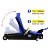 Syemin Lift Jacks 3 Ton Low Profile Floor Jack, Racing Floor Jack with Pistons Quick Lift, Hydraulic Floor Jack Lifting, Blue, 25.83"*14.57"*9.45" - 2 of 4