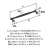 Amerock Enlivity Appliance Pull for Large Panels and Oversized Cabinets - 3 of 4