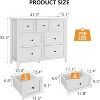 Nasitip 7 Chest of Drawer Dresser, Modern and Stylish Dresser, Deep Drawers and Nickel Round Handle - 3 of 4
