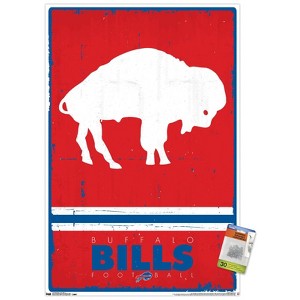 Trends International NFL Buffalo Bills - Retro Logo 15 Unframed Wall Poster Prints - 1 of 4