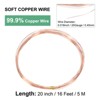 Unique Bargains Soft Pure Copper Jewelry Making Gardening Wire 1 Roll - 3 of 4