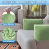 Unique Bargains Twill Stretch Soft Jacquard Non Slip Sofa Armrest Covers - 3 of 4